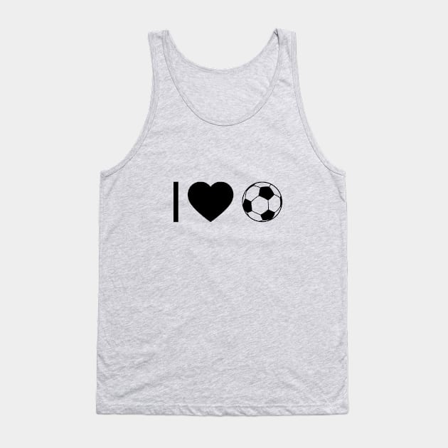 I Love Football Tank Top by InspireSoccer